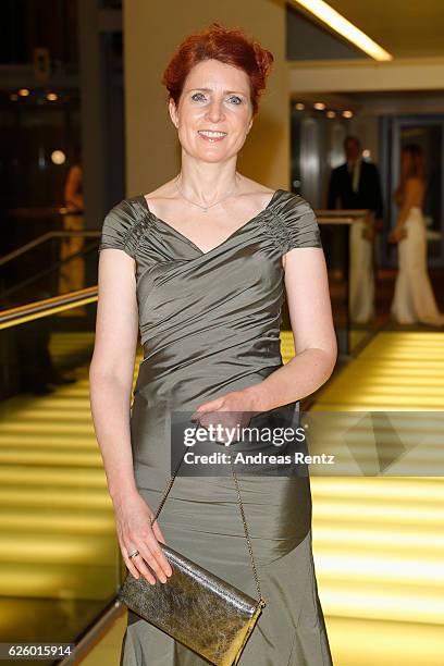 Monica Lierhaus attends the charity event dolphin aid gala - 'Dolphin's Night' at InterContinental Hotel on November 26, 2016 in Duesseldorf, Germany.