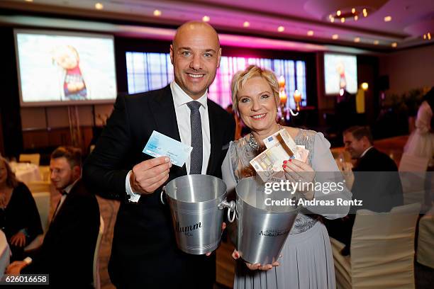 Christian Tews and Birgit Lechtermann attend the charity event dolphin aid gala - 'Dolphin's Night' at InterContinental Hotel on November 26, 2016 in...