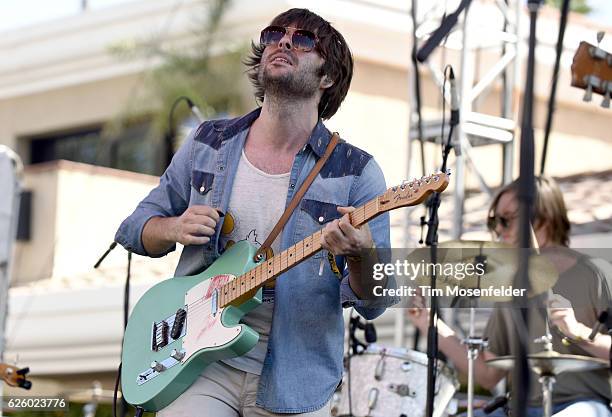 Robert Schwartzman of Rooney performs during the KAABOO Del Mar music festival on September 17, 2016 in Del Mar, California.