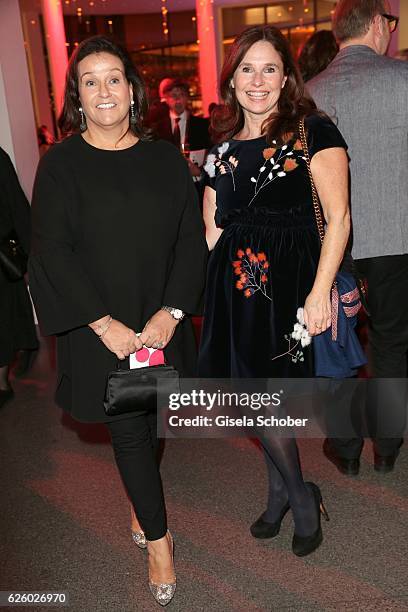 Karin Holler and Judith Epstein during the PIN Party - Let's party 4 art' at Pinakothek der Moderne on November 26, 2016 in Munich, Germany.