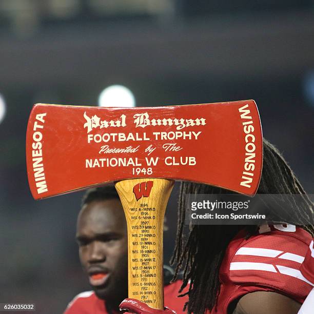 Wisconsin retains the Paul Bunyan Trophy, the Axe, after number five ranked Wisconsin beat Minnesota by a final score of 31-17 at Camp Randall...
