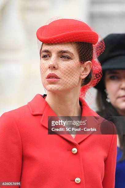 Charlotte Casiraghi attends the Monaco National Day Celebrations in the Monaco Palace Courtyard on November 19, 2016 in Monaco, Monaco.