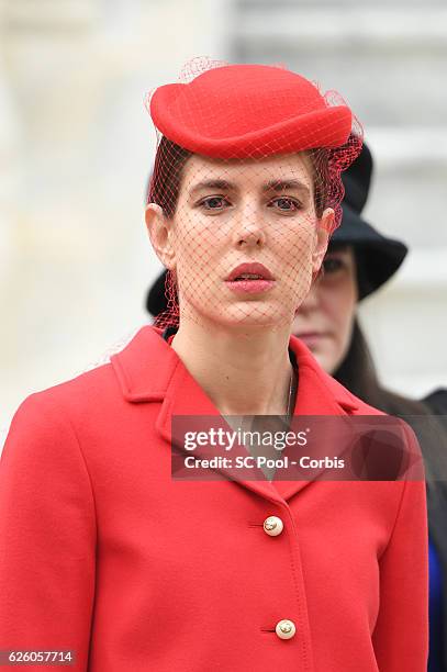 Charlotte Casiraghi attends the Monaco National Day Celebrations in the Monaco Palace Courtyard on November 19, 2016 in Monaco, Monaco.