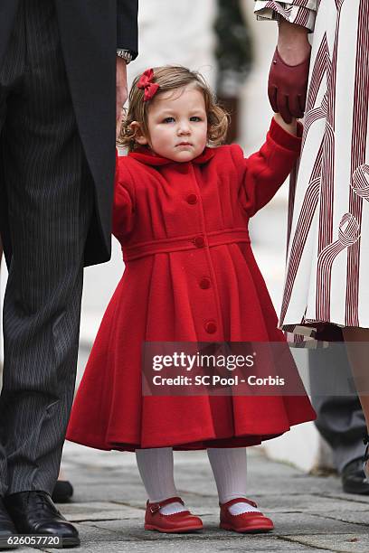 India Casiraghi attends the Monaco National Day Celebrations in the Monaco Palace Courtyard on November 19, 2016 in Monaco, Monaco.