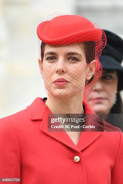 Charlotte Casiraghi attends the Monaco National Day Celebrations in the Monaco Palace Courtyard on November 19, 2016 in Monaco, Monaco.