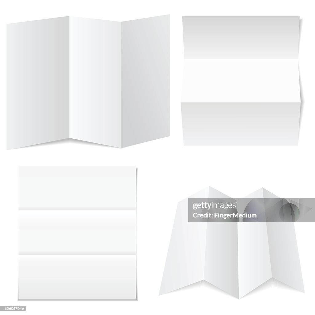 Blank white paper