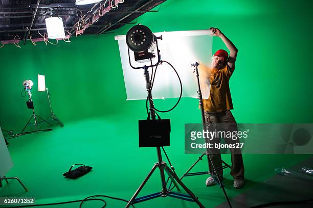 equipo de filmación - estudio de cine o televisión fotografías e imágenes de stock