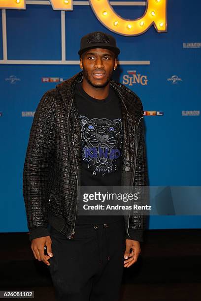Anthony Modeste attends the European premiere of 'Sing' at Cinedom on November 27, 2016 in Cologne, Germany.
