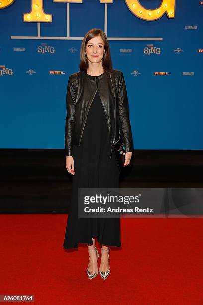 Alexandra Maria Lara attends the European premiere of 'Sing' at Cinedom on November 27, 2016 in Cologne, Germany.