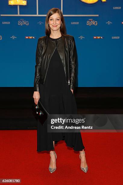 Alexandra Maria Lara attends the European premiere of 'Sing' at Cinedom on November 27, 2016 in Cologne, Germany.