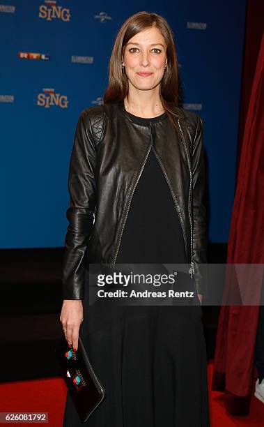 Alexandra Maria Lara attends the European premiere of 'Sing' at Cinedom on November 27, 2016 in Cologne, Germany.