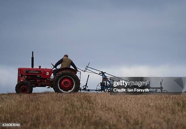 Ray Alderson from Darlington who won the European ploughing championship in 2015 and 2016 takes part in the annual ploughing match on November 27,...