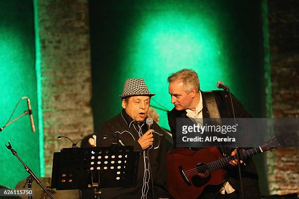 Garland Jeffreys and Wesley Stace perform as part of Wesley Stace's Cabinet of Wonders at City Winery on November 26, 2016 in New York City.