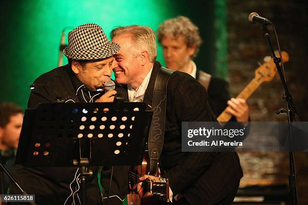 Garland Jeffreys and Wesley Stace perform as part of Wesley Stace's Cabinet of Wonders at City Winery on November 26, 2016 in New York City.