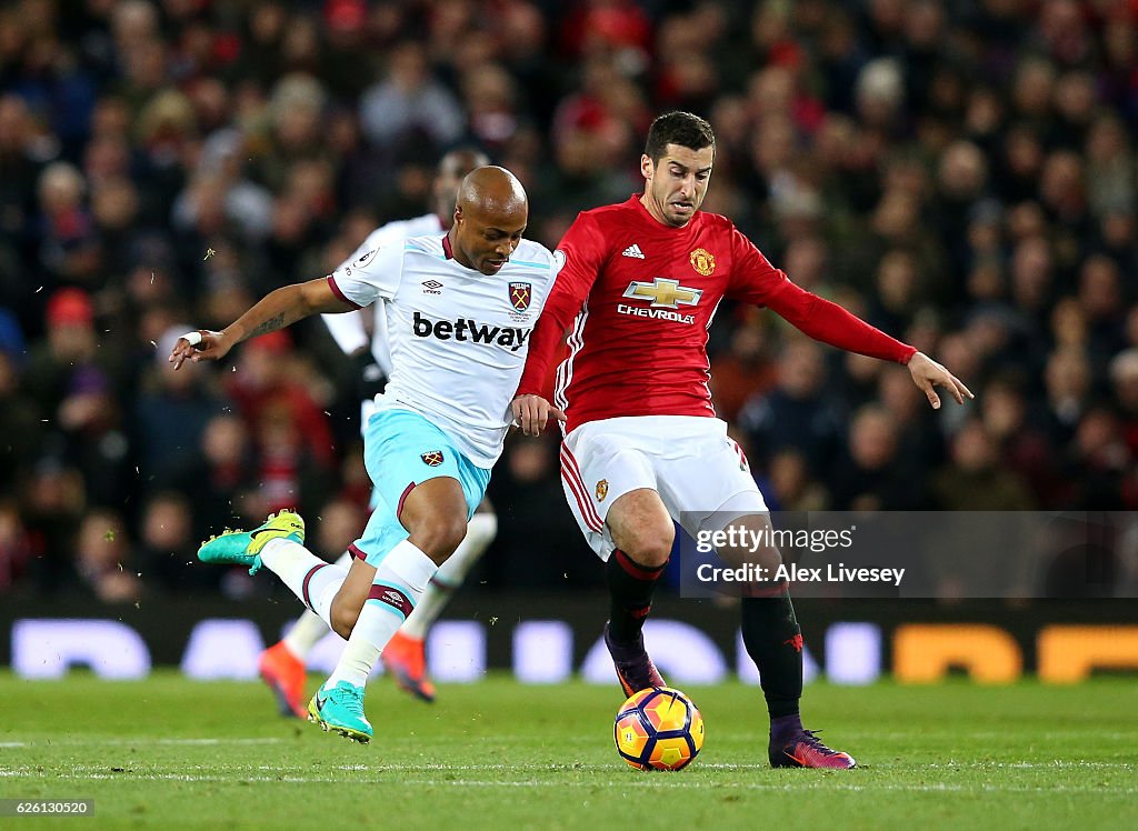 Manchester United v West Ham United - Premier League