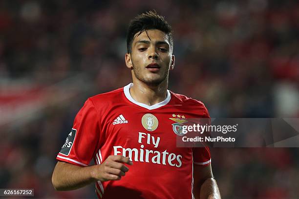 Benficas forward Raul Jimenez from Mexico during Premier League 2016/17 match between SL Benfica and Moreirense FC, at Estadio da Luz in Lisbon on...