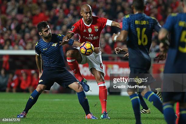 Benficas defender Luisao from Brazil during Premier League 2016/17 match between SL Benfica and Moreirense FC, at Estadio da Luz in Lisbon on...