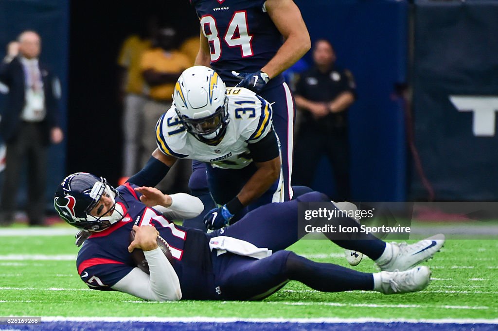 NFL: NOV 27 Chargers at Texans