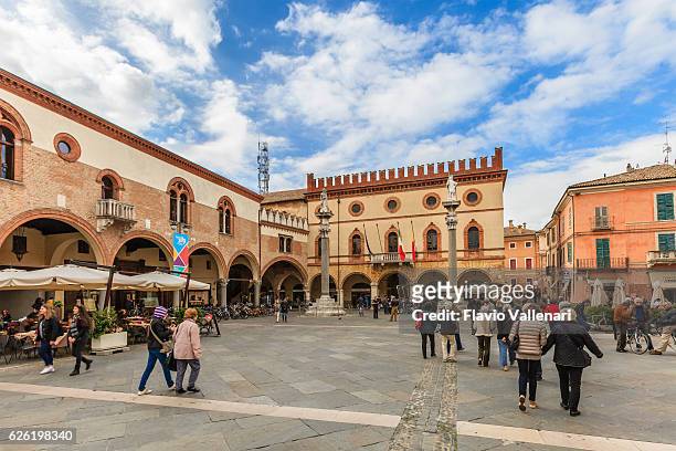 ravenna, piazza del popolo - italy - ravenna stock pictures, royalty-free photos & images