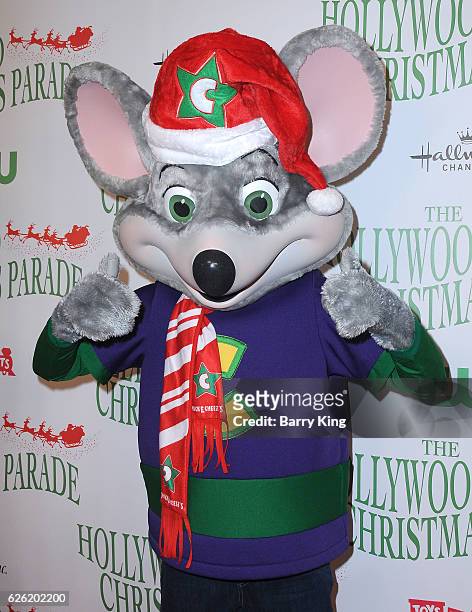 Chuck E. Cheese attends the 85th Annual Hollywood Christmas Parade on November 27, 2016 in Hollywood, California.