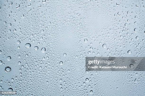 water droplets - rain drops stockfoto's en -beelden