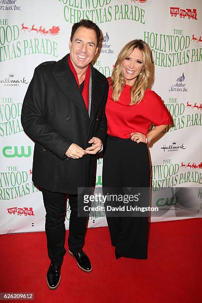 Mark Steines, and Debbie Matenopoulo arrive at the 85th Annual Hollywood Christmas Parade on November 27, 2016 in Hollywood, California.