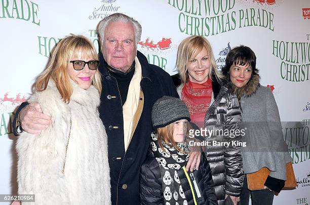 Actor Robert Wagner and actresses Katie Wagner and Natasha Gregson Wagner and family attend the 85th Annual Hollywood Christmas Parade on November...