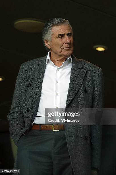 Former player Sjaak Swart of Ajaxduring the UEFA Europa League group G match between Ajax Amsterdam and Panathinaikos FC at the Amsterdam Arena on...