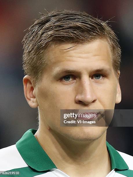 Robin Lod of Panathinaikos F.C.during the UEFA Europa League group G match between Ajax Amsterdam and Panathinaikos FC at the Amsterdam Arena on...