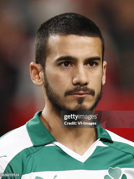 Lucas Villafanez of Panathinaikos F.Cduring the UEFA Europa League group G match between Ajax Amsterdam and Panathinaikos FC at the Amsterdam Arena...