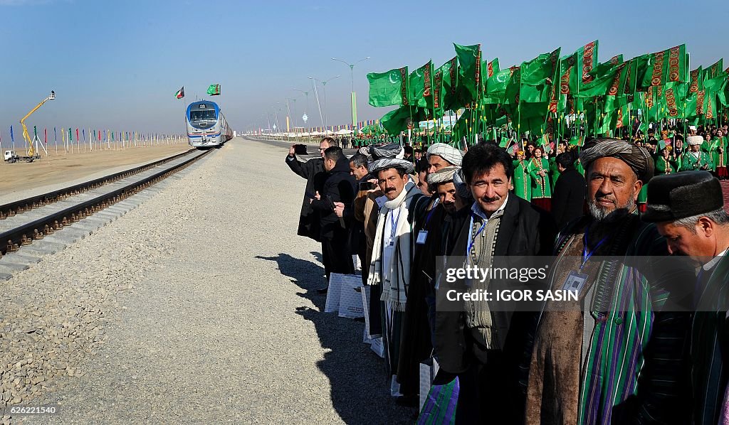 TURKMENISTAN-AFGHANISTAN-TAJIKISTAN-RAIL-TRANSPORT-POLITICS