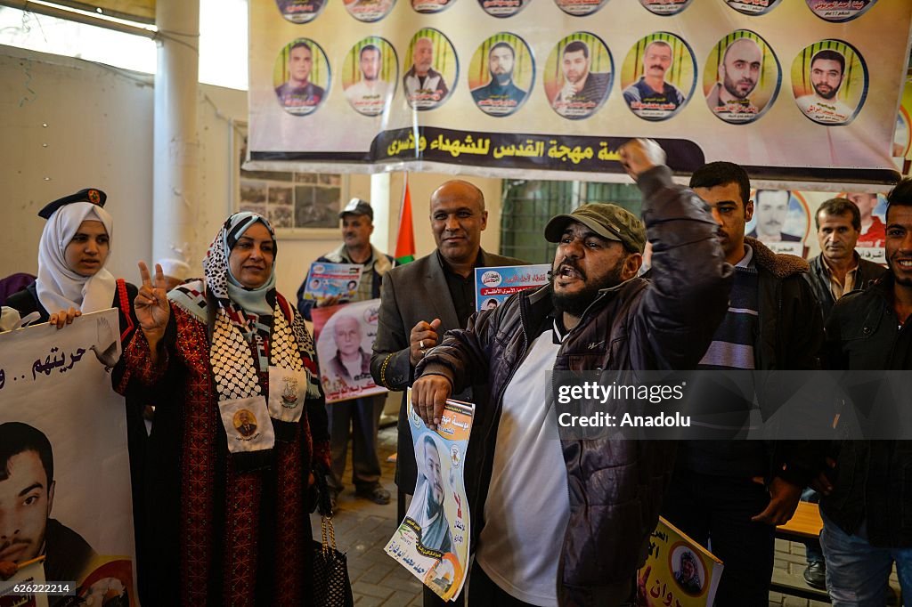 Protest for Palestinian prisoners in Israeli jails