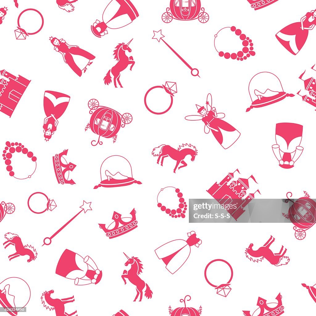 Tale Pattern Princess And Fairy Tale Pattern High-Res Vector Graphic - Getty Images