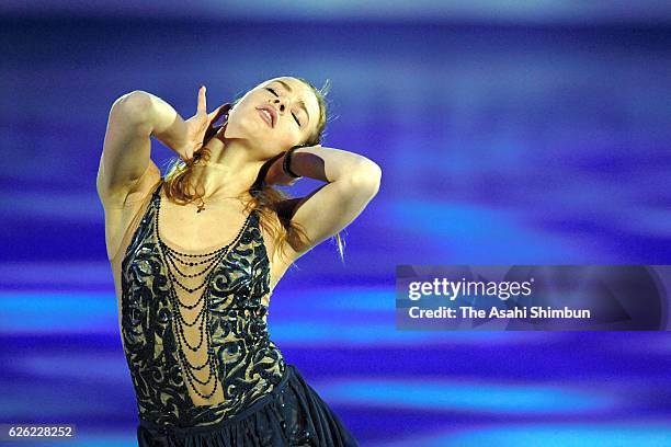 Anna Pogorilaya of Russia performs in the gala exhibition during the ISU Grand Prix of Figure Skating NHK Trophy at Makomanai Ice Arena on November...