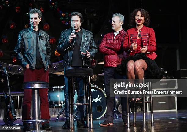 Vicky Larraz from 'Ole, Ole' music band presents the new album 'Sin Control' at Joy Eslava on November 25, 2016 in Madrid, Spain.