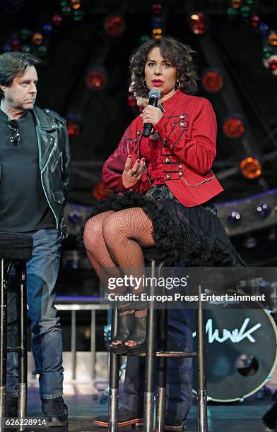 Vicky Larraz from 'Ole, Ole' music band presents the new album 'Sin Control' at Joy Eslava on November 25, 2016 in Madrid, Spain.