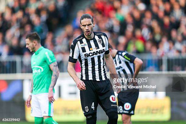 Mateo Pavlovic of Angers during the French Ligue 1 match between Angers and Saint Etienne on November 27, 2016 in Angers, France.