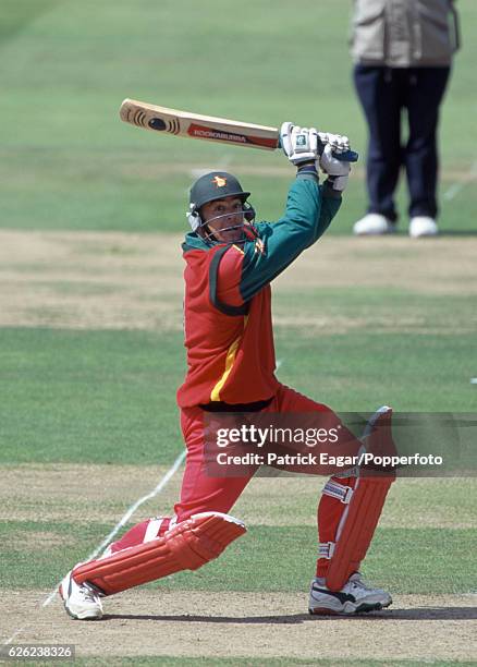 Heath Streak batting for Zimbabwe during the NatWest Series Final between England and Zimbabwe at Lord's Cricket Ground, London, 22nd July 2000.