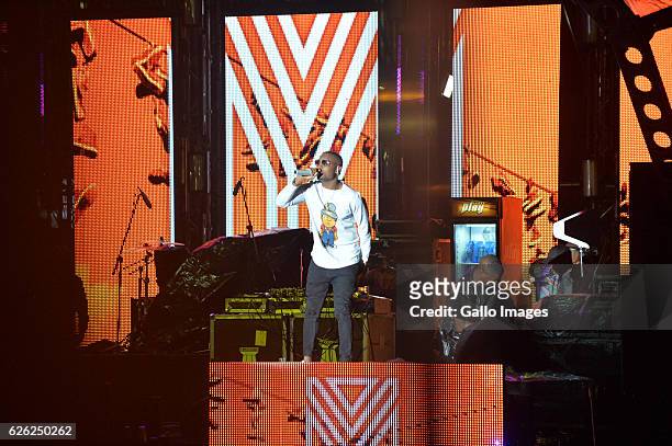 Performs during the 7th annual Maftown Heights 2016 concert at the Mary Fritzgerald Square on November 25, 2016 in Johannesburg, South Africa. Dubbed...