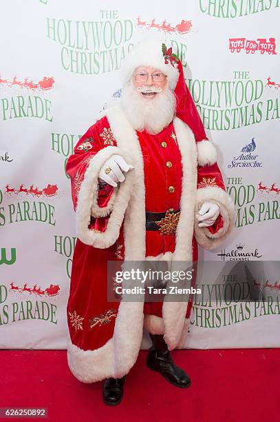 Santa Claus arrives at the 85th Annual Hollywood Christmas Parade on November 27, 2016 in Hollywood, California.