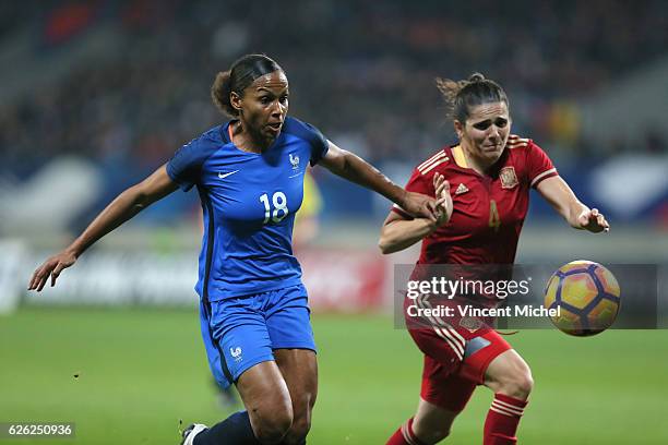 Marie-Laure Delie of France during International Friendly match between France and Spain at MMA Arena on November 26, 2016 in Le Mans, France.