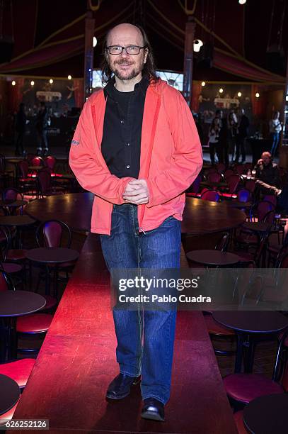 Actor and director Santiago Segura presents ON BANK at Principe Pio theatre on November 28, 2016 in Madrid, Spain.