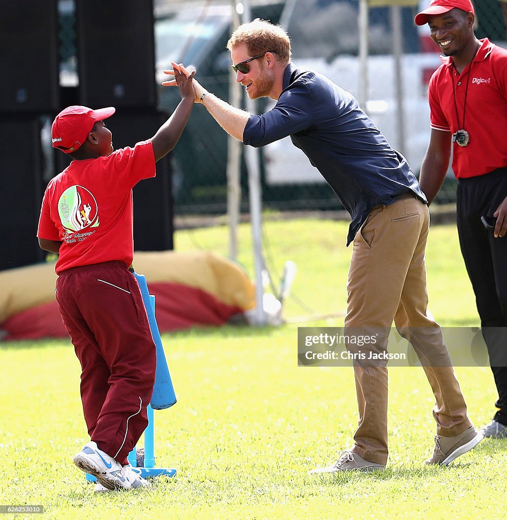 Prince Harry Visits The Caribbean - Day 9