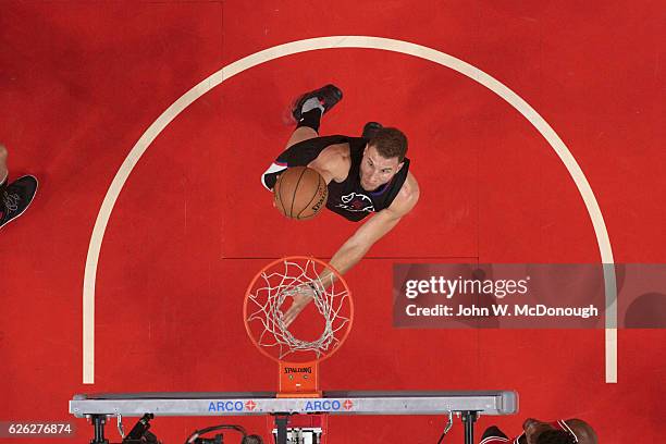 Aerial view of Los Angeles Clippers Blake Griffin in action vs Chicago Bulls at Staples Center. Los Angeles, CA CREDIT: John W. McDonough