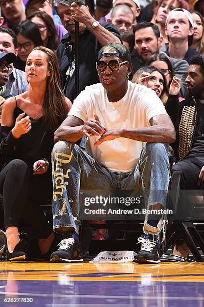 Rodman Lakers Rockets 344 Dennis Rodman Lakers Photos & High Res Pictures - Getty Images