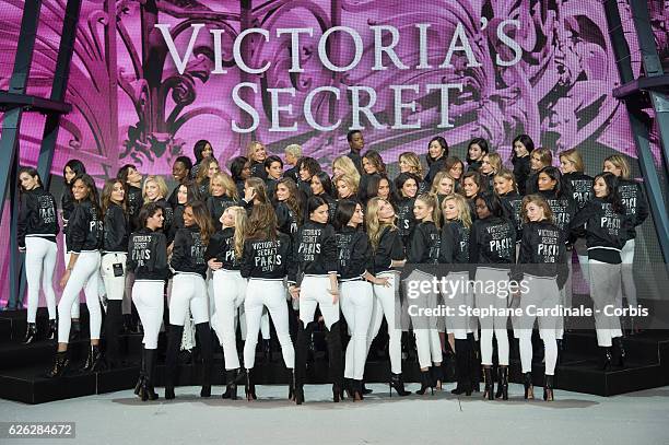 Victoria's Secret' supermodels, Gigi Hadid, Kendall Jenner, Bella Hadid, Irina Shayk, Joan Smalls, Lily Donaldson, Izabel Goulart, Sui He, Devon...