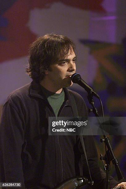 Episode 2553 -- Pictured: Adam Schlesinger of musical guest Fountains of Wayne performs on September 10, 2003 --