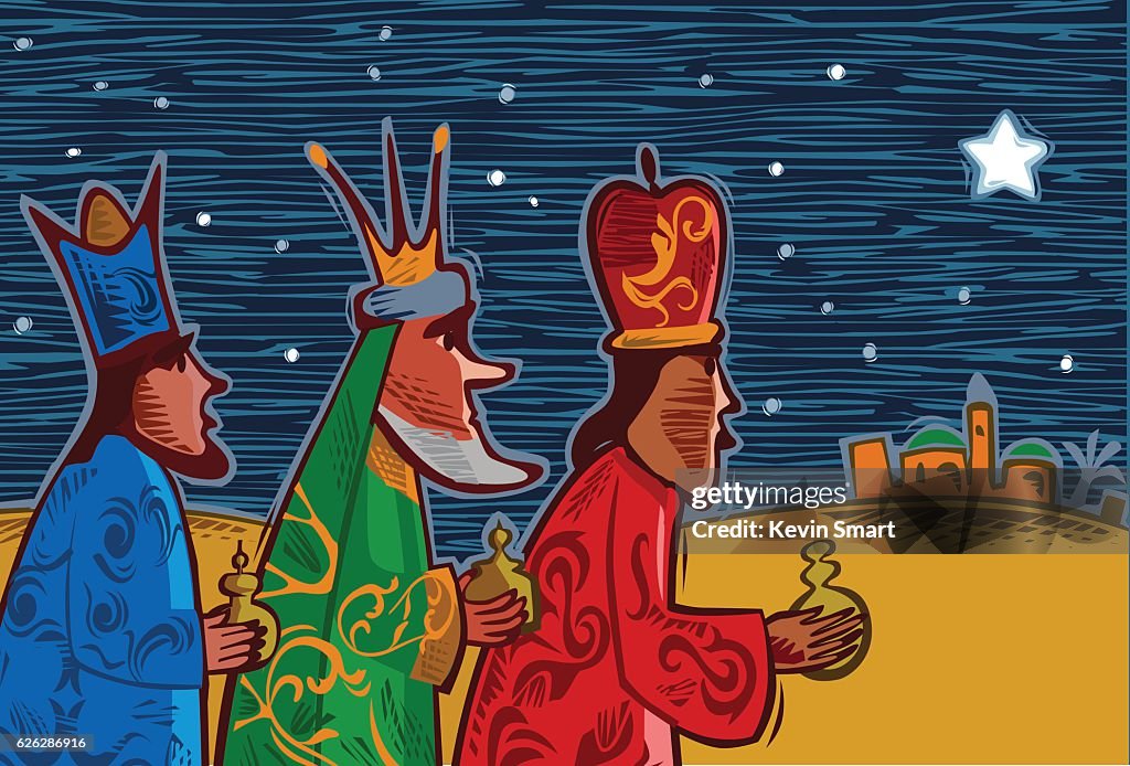 Tree Kings Three Wise Men Three Kings High-Res Vector Graphic - Getty Images