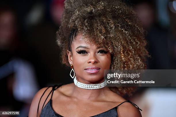 Singer Fleur East attends the World Premiere of "I Am Bolt" at Odeon Leicester Square on November 28, 2016 in London, England.