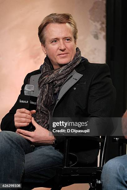 Linus Roache attends the Build Series to discuss "Vikings" at AOL HQ on November 28, 2016 in New York City.